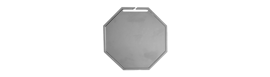 100MM OCTAGON MEDAL (3MM THICK) - GOLD, SILVER, BRONZE, BLACK OR WHITE